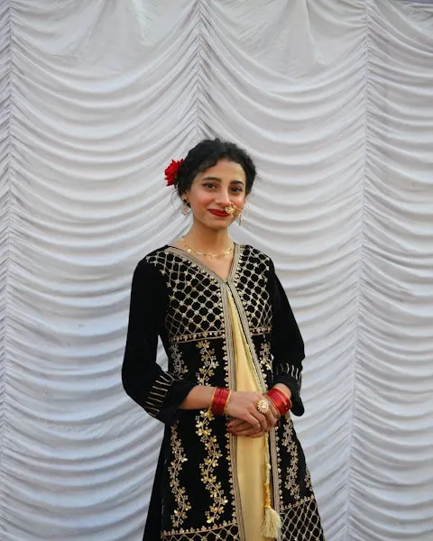 Embroidered Black Gold Kurta Set - Effortless All-Day Glam