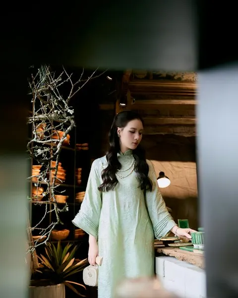 Trendy Turquoise Block-Print Cotton Kurta Set - Insta-Ready Look