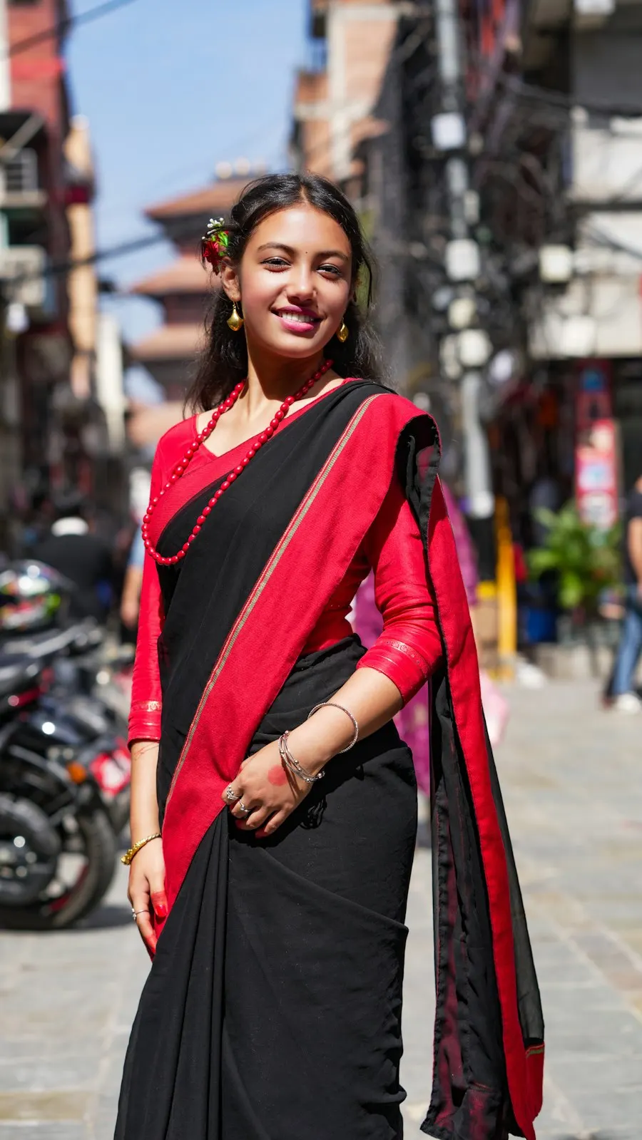 Luxe Black Organza Saree - Insta-Ready Look
