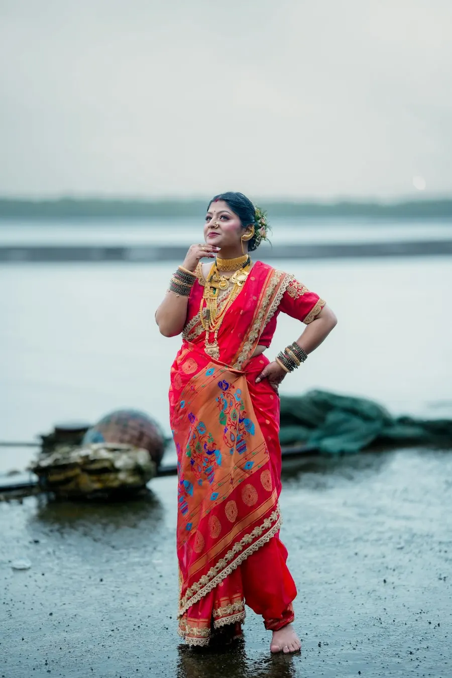 Signature Gold Saree - Insta-Ready Look