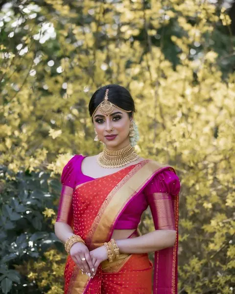 Luxe White Silk Saree - Insta-Ready Look