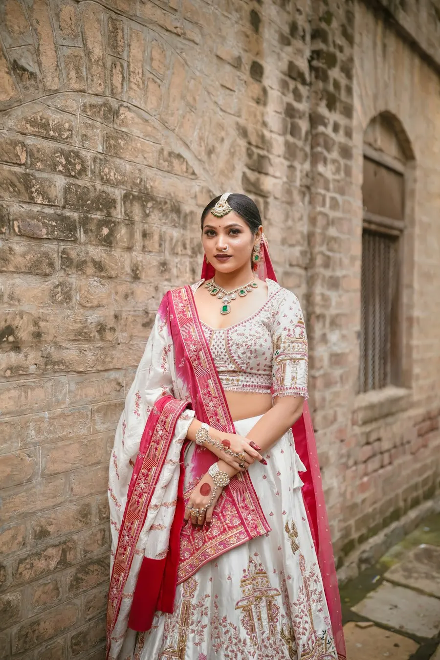 Modern White Velvet Lehenga Choli - Made to Turn Heads
