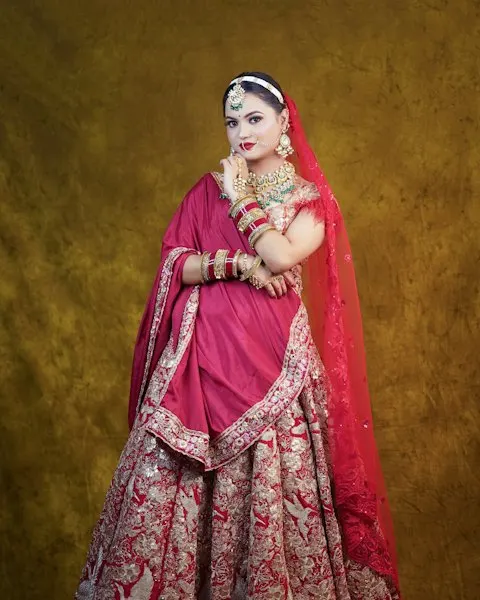Bridal Gold Lehenga Set - Soft, Flattering & Easy