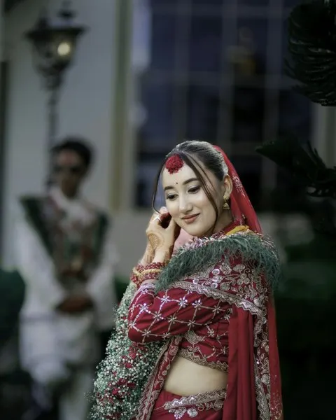 Chic Red Lehenga Set - Effortless All-Day Glam