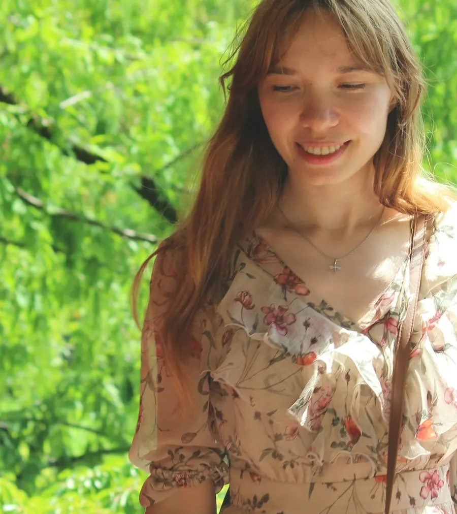 Floral Brown Georgette Dress - Festive to Brunch Ready
