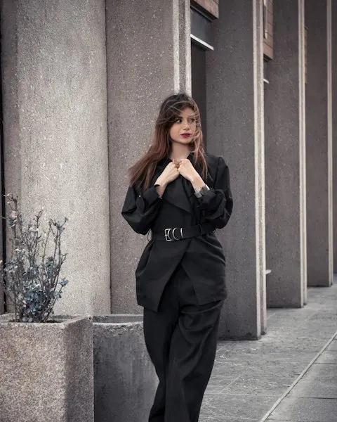 Trendy Black Wool Blend Suit - Your New Favourite
