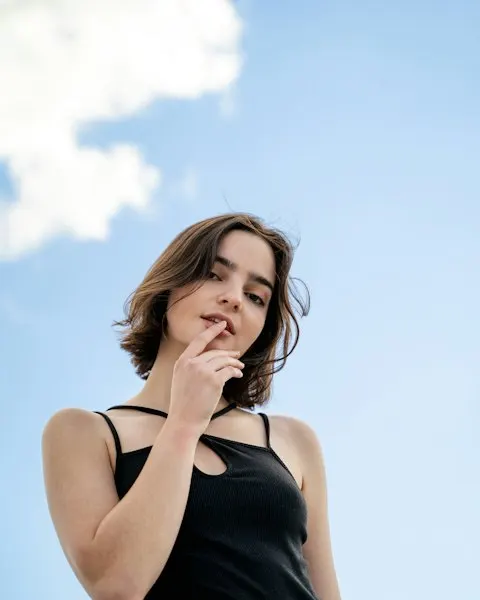 Graceful Black Tank Top - Insta-Ready Look