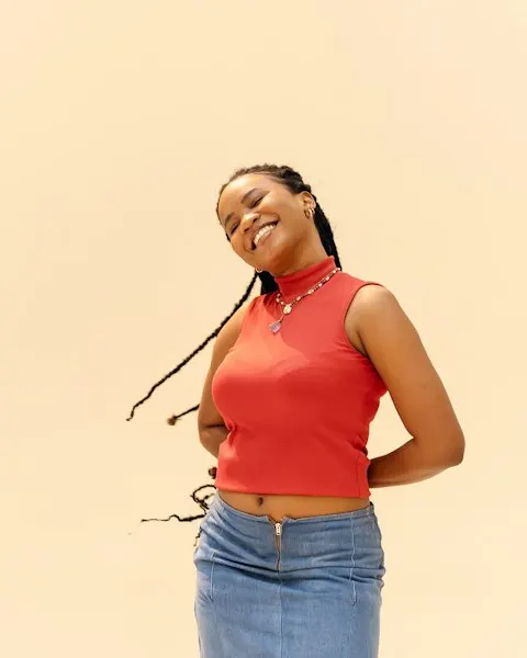 Elegant Red Denim Shirt - Insta-Ready Look