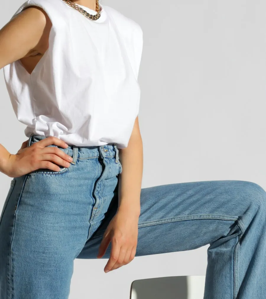 Graceful White Denim Jeans - Your New Favourite