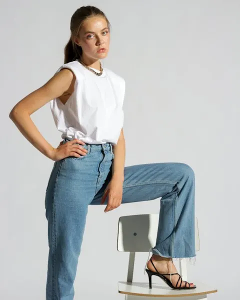 Graceful White Denim Jeans - Your New Favourite