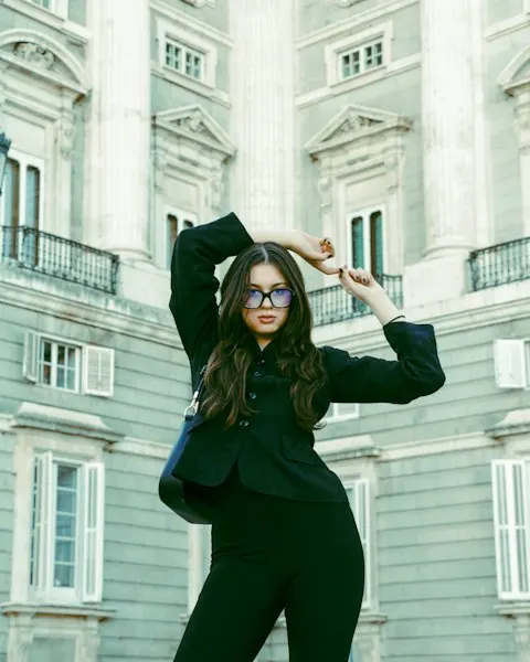 Modern Black Poly-Viscose Suit - Festive to Brunch Ready