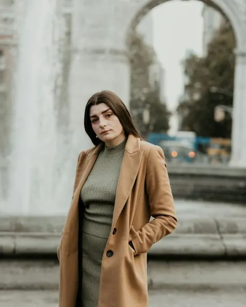 Graceful Brown Coat - Your New Favourite