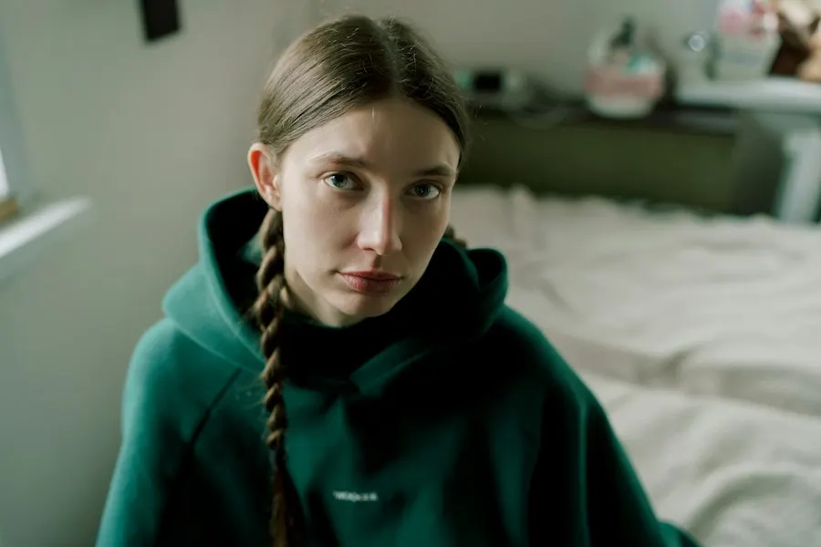 Chic Green French Terry Hoodie - Insta-Ready Look