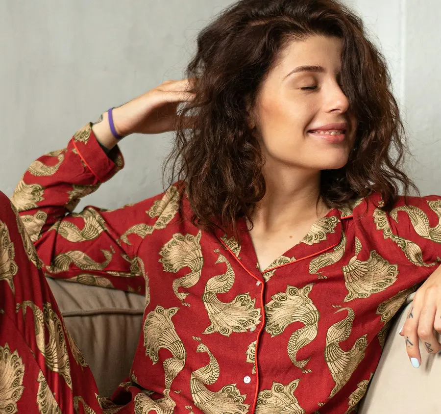 Signature Gold Pajama Set - Festive to Brunch Ready