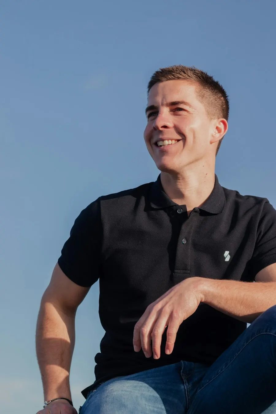 Rugged Black Polo T-Shirt - Standout Everyday Essential