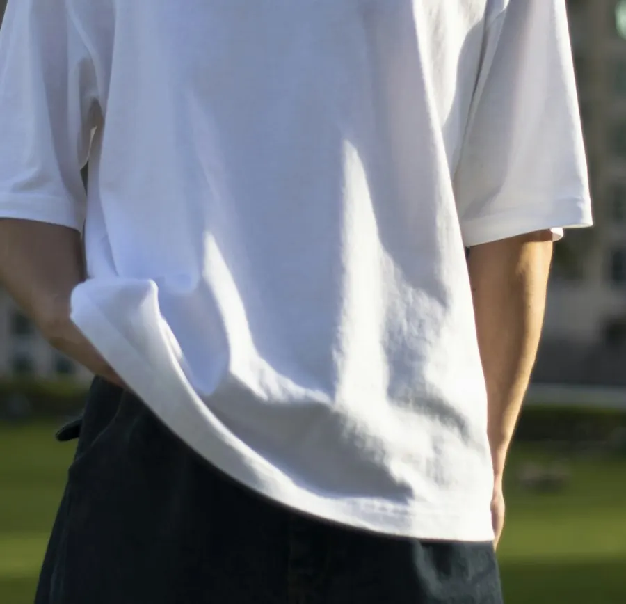 Modern White Cotton T-Shirt - Built for Comfort