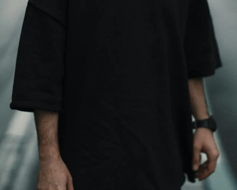 Classic Black Cotton T-Shirt - Clean Modern Fit