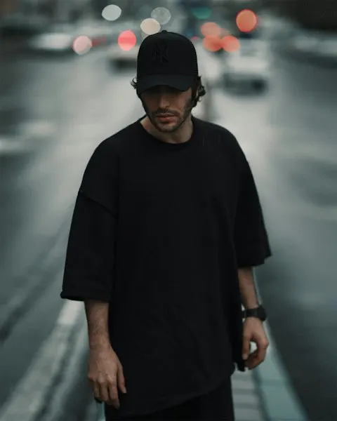 Classic Black Cotton T-Shirt - Clean Modern Fit