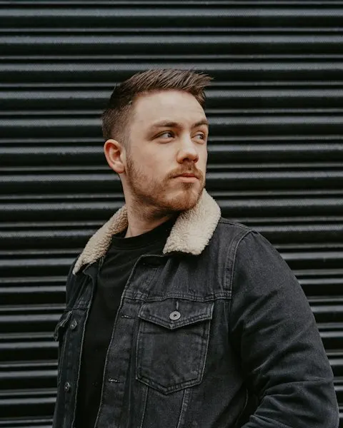 Classic Black Denim Jacket - Clean Modern Fit