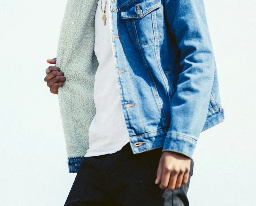Classic Black Denim Jacket - Premium Feel, Easy Care