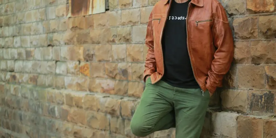 Rugged Brown Leather Pants - Sharp, Easy Everyday Style