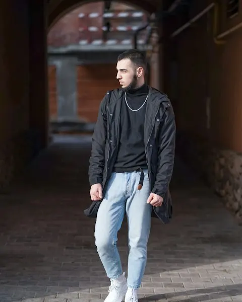 Rugged Black Street Outfit - Standout Everyday Essential