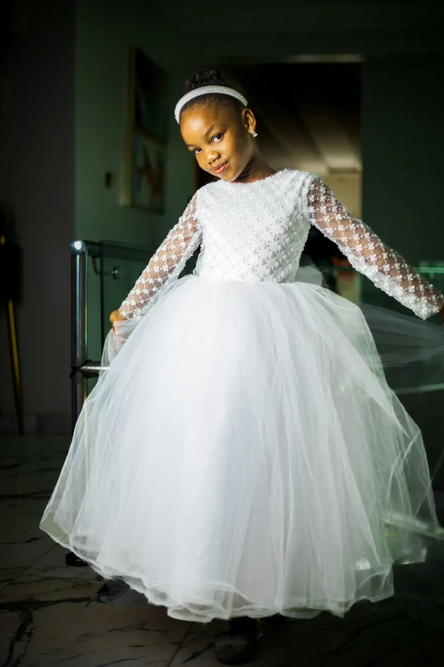 Cheerful White Gown - Soft on Little Skin