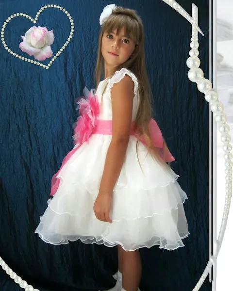 Cute White Georgette Dress - Play-All-Day Comfort