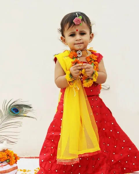 Cute Yellow Georgette Dress - Play-All-Day Comfort