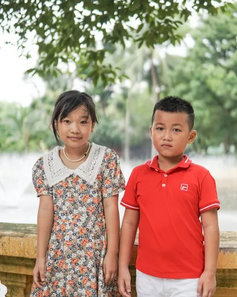 Floral White Cotton Dress - Easy Wear for Busy Kids