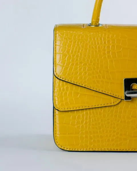 Trendy Yellow PU Leather Handbag - Soft, Flattering & Easy