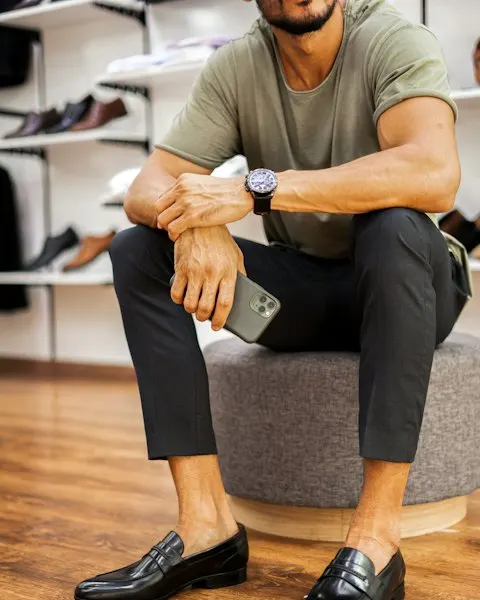 Rugged Black Leather Shoes - Weekend to Workday