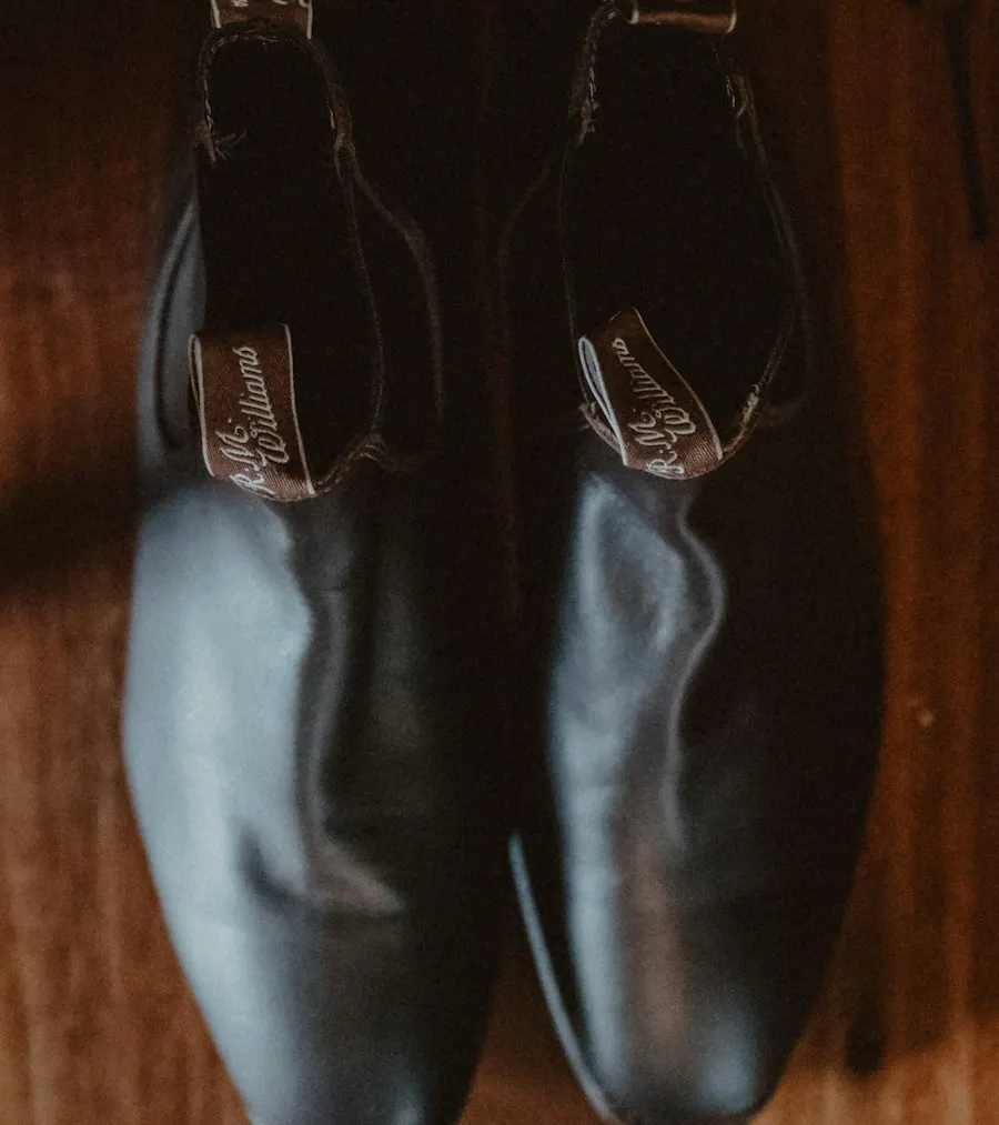 Premium Black Leather Boots - Clean Modern Fit