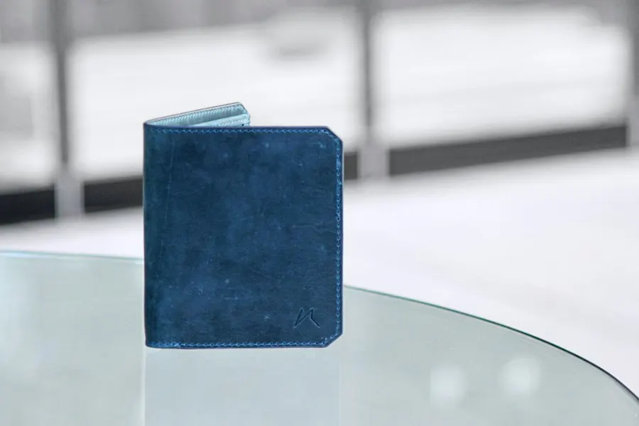 Striped White Leather Wallet - Weekend to Workday