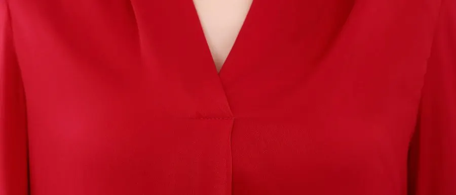 Signature Red Silk Blouse - Festive to Brunch Ready