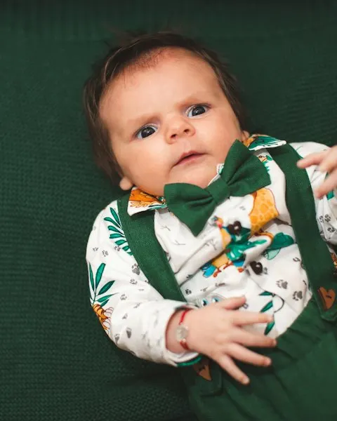 Comfy Green Baby Romper - Easy Wear for Busy Kids