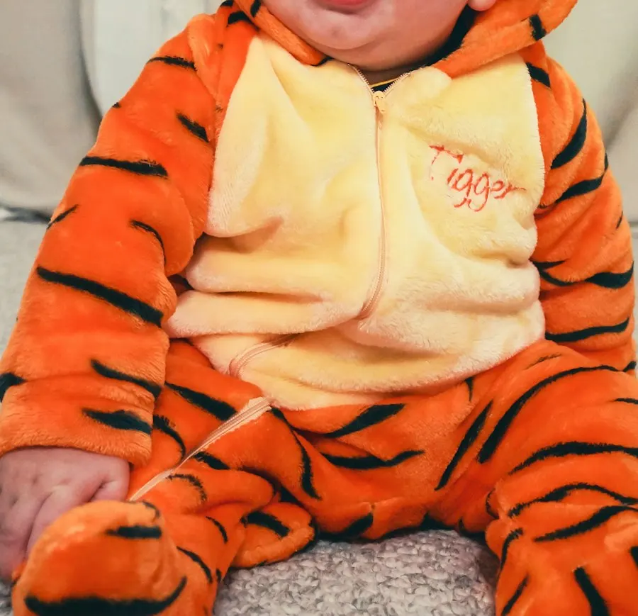 Playful Orange Onesie - Photo-Perfect Moments