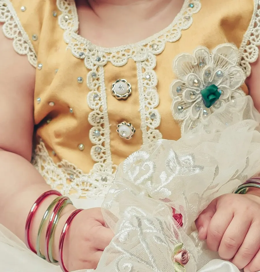 Cute White Linen Blend Dress - Easy Wear for Busy Kids