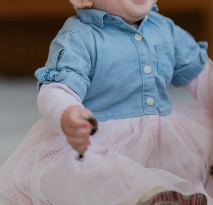 Little Star Pink Denim Shirt - Soft on Little Skin