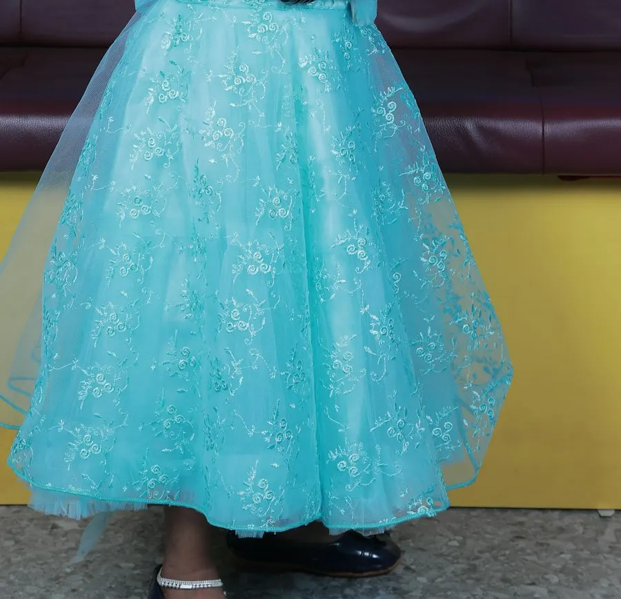 Cute Blue Cotton Dress - Play-All-Day Comfort