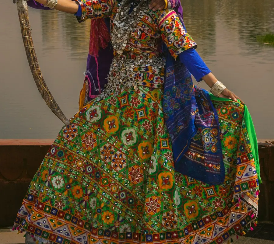 Floral Cotton Chaniya Choli - Navratri Colour Pop