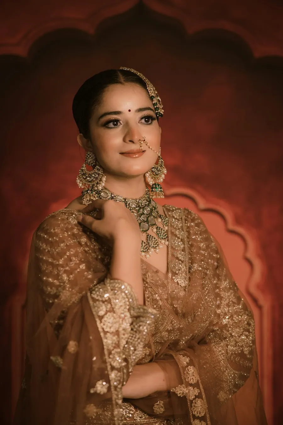 Embroidered Gold Lehenga Choli - Pooja to Party Ready