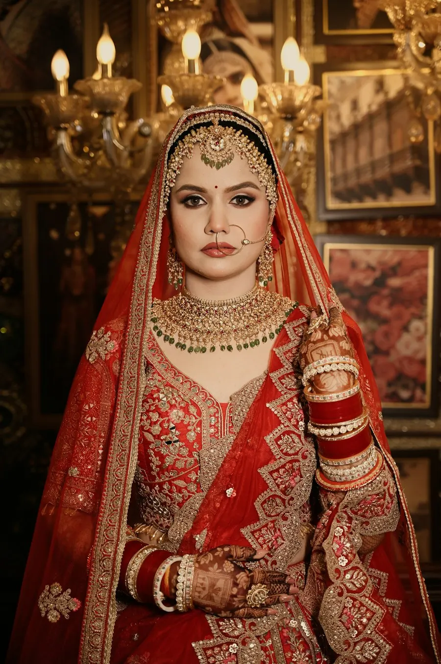 Embroidered Gold Lehenga Choli - Pooja to Party Ready