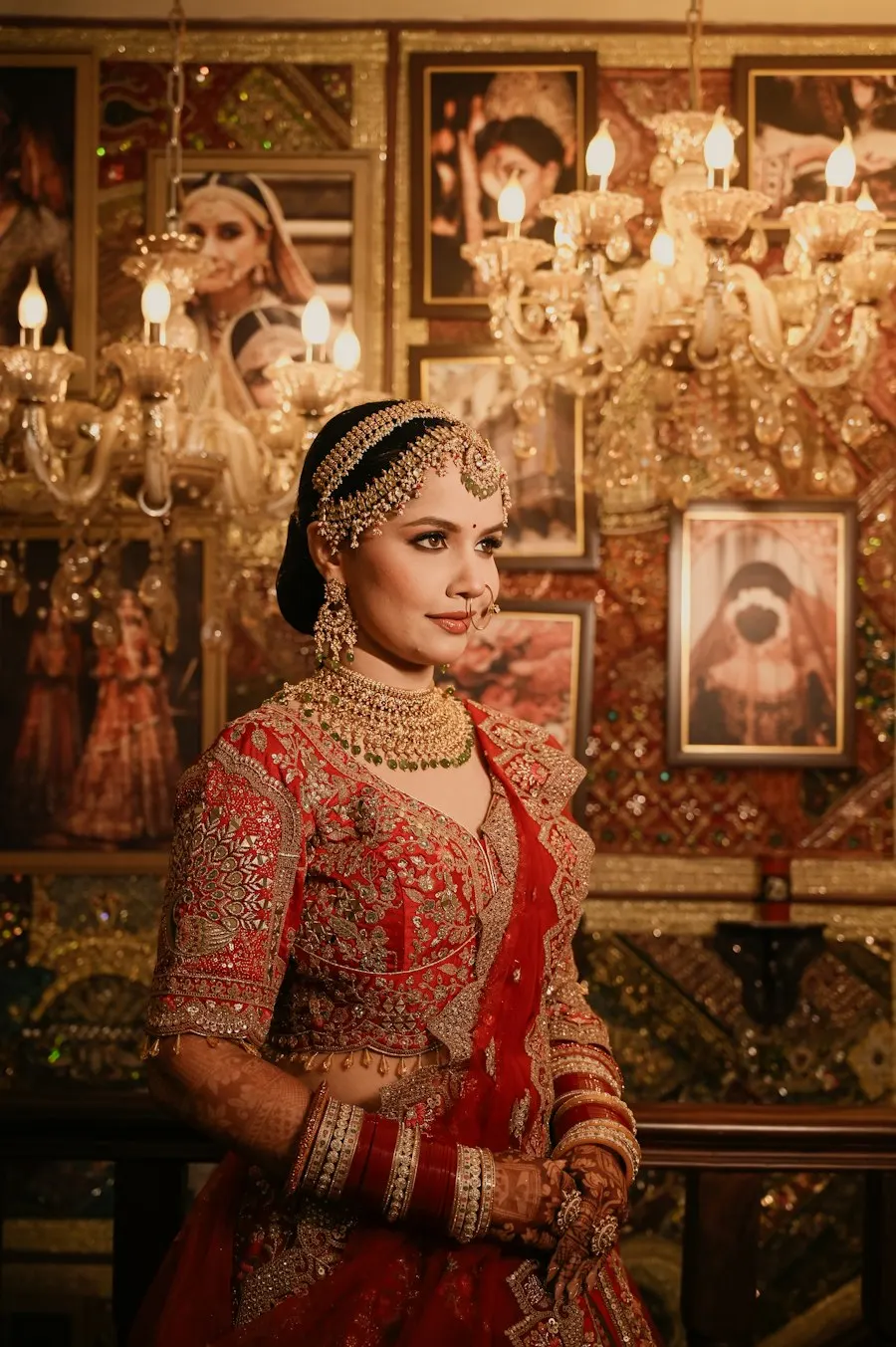 Embroidered Gold Lehenga Choli - Pooja to Party Ready