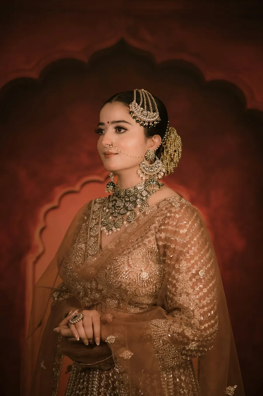 Embroidered Gold Lehenga Choli - Pooja to Party Ready
