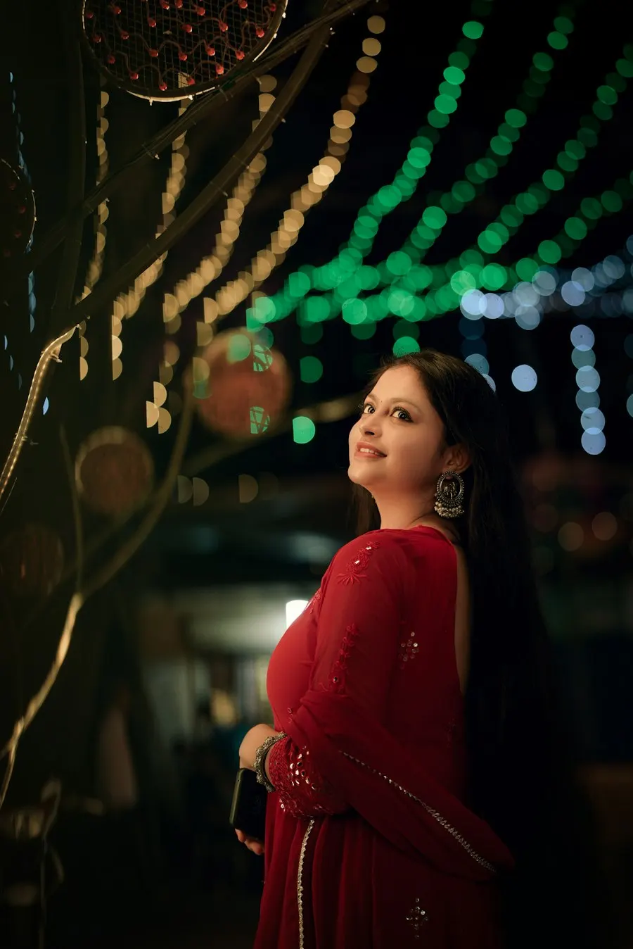 Radiant Red Anarkali Suit - Shine This Diwali