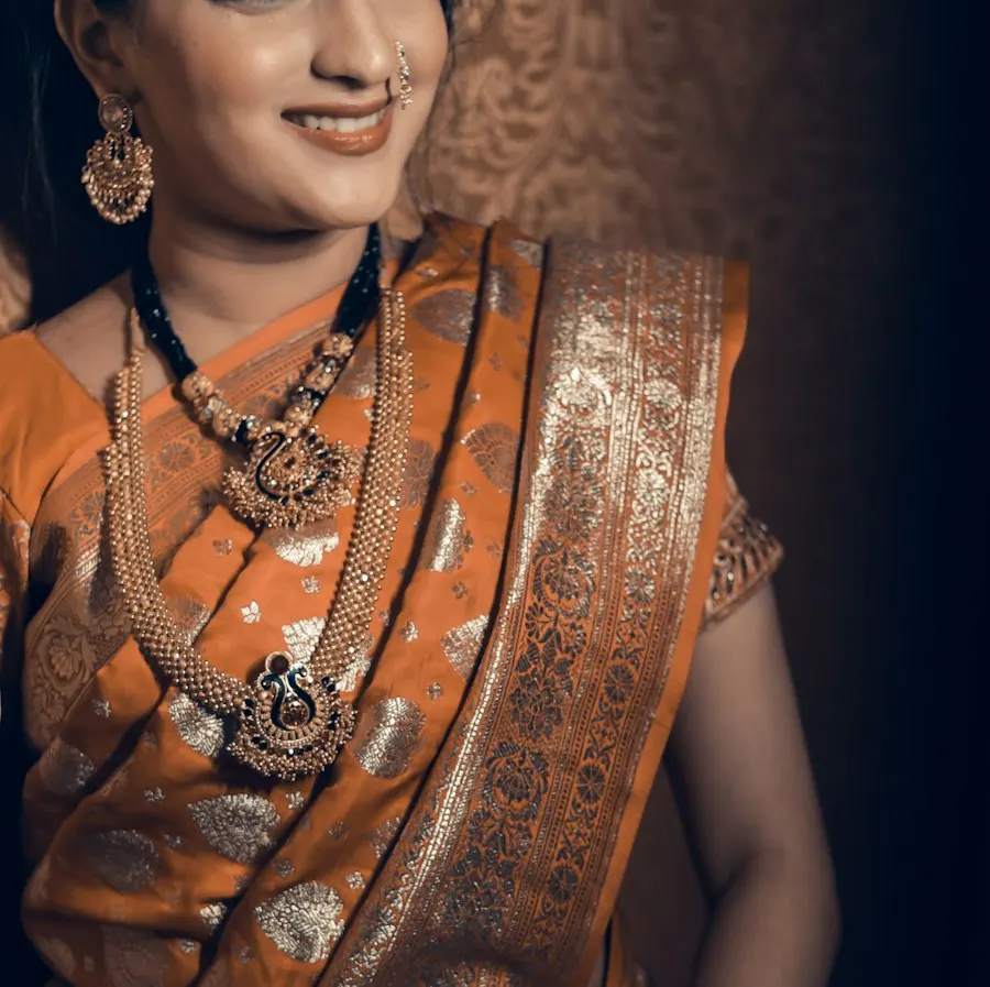 Royal Organza Saree - Diwali Glow