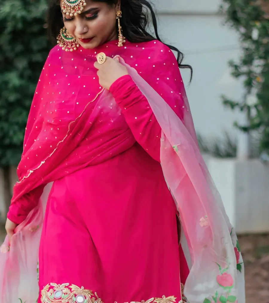 Heritage Pink Sharara Suit - Shine This Diwali