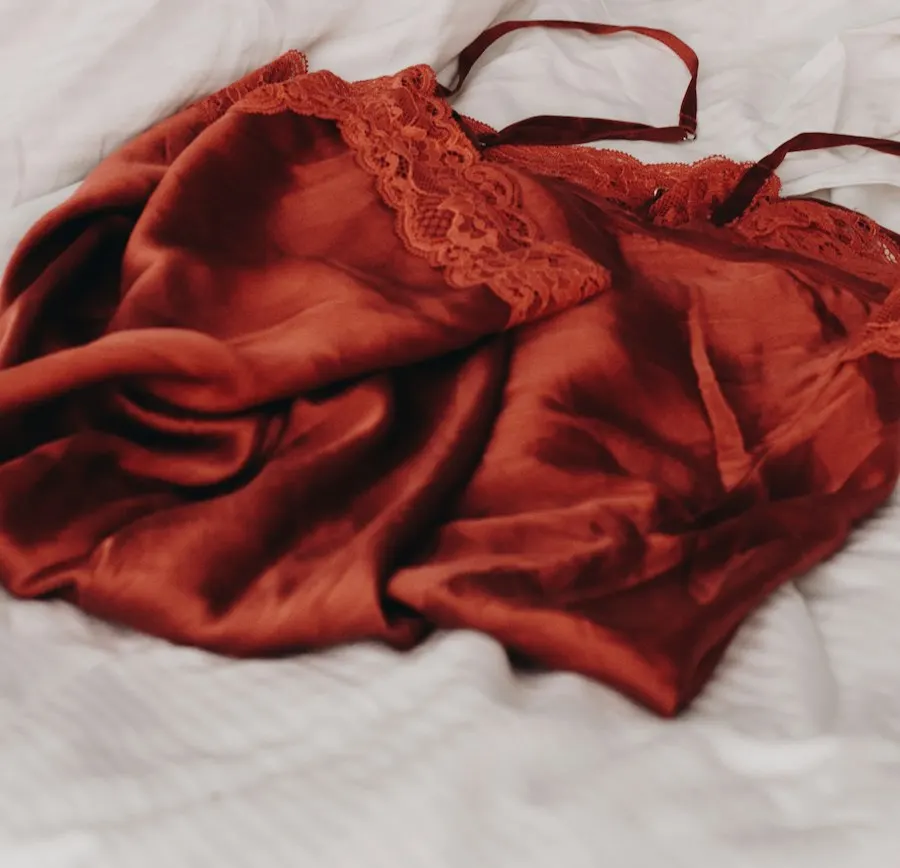 Rust Satin Cami Bralette - Breathable Daily Essential