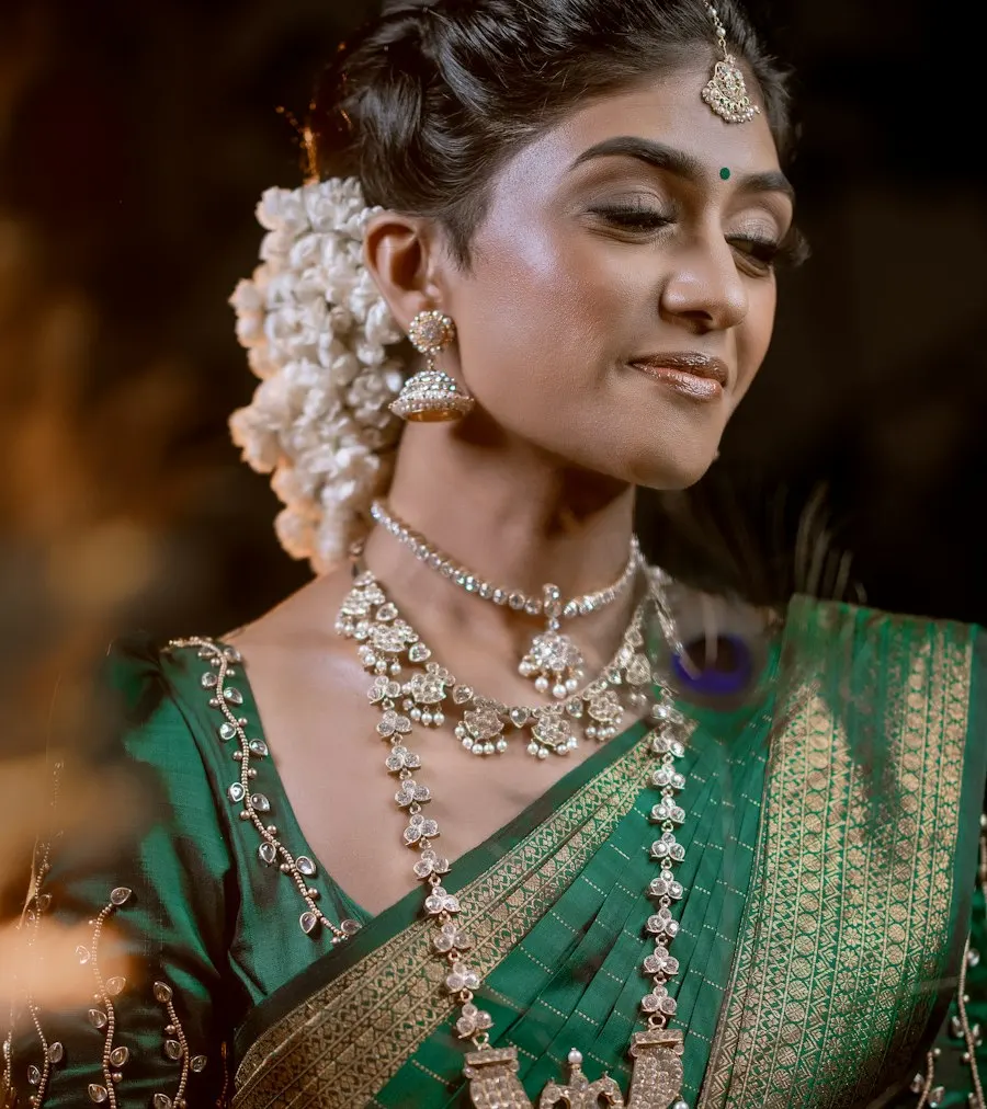 Trendy Green Gold Saree - Festive to Brunch Ready